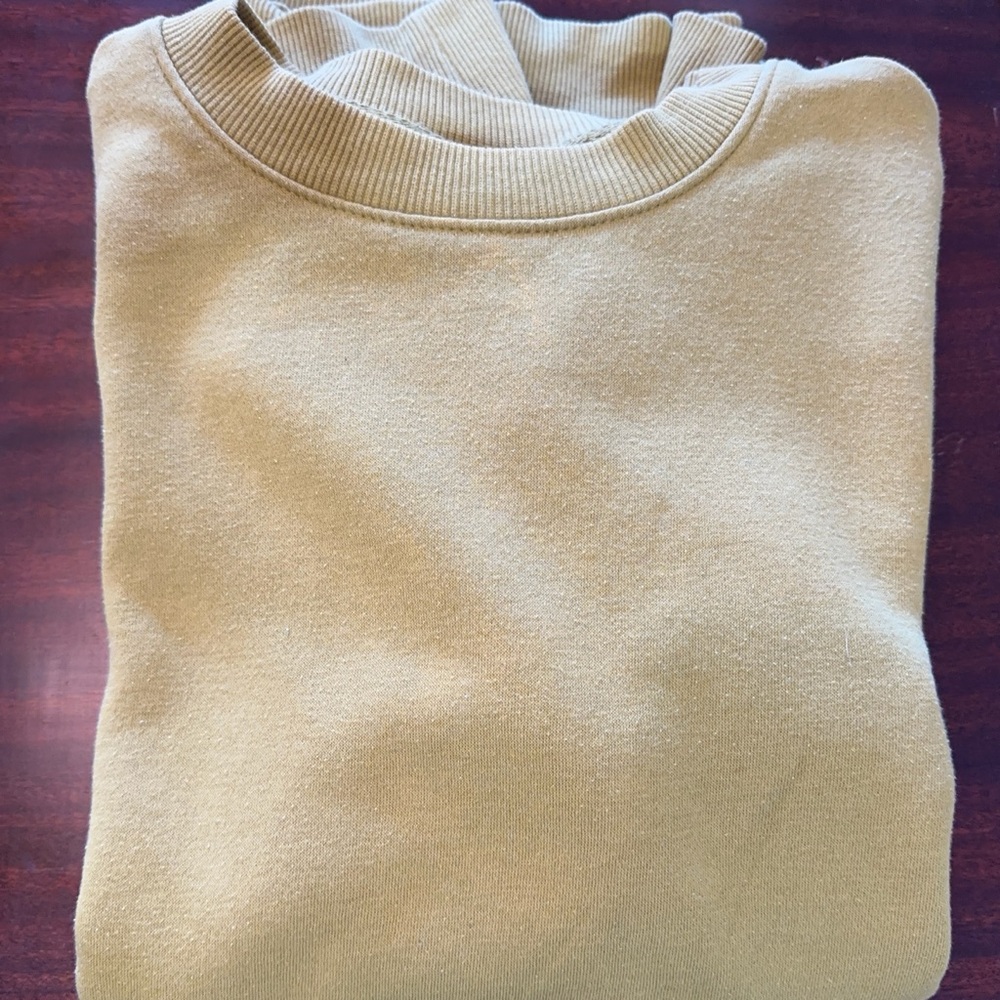 Goodfellow & Co Men's Yellow Crewneck Sweater - Picture 4 of 4